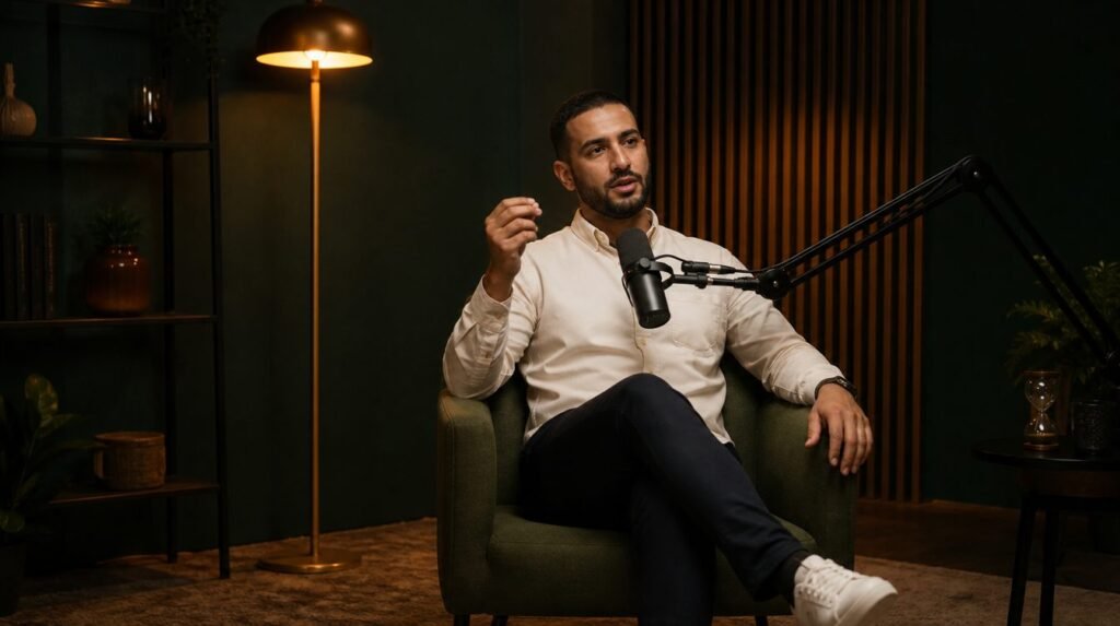 Comment bien parler dans un micro de podcast : distance, posture et voix naturelle