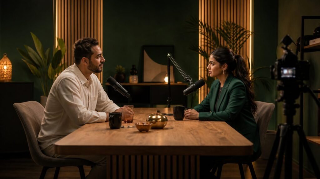 Studio podcast à Rabat ou tournage chez soi : que choisir ?