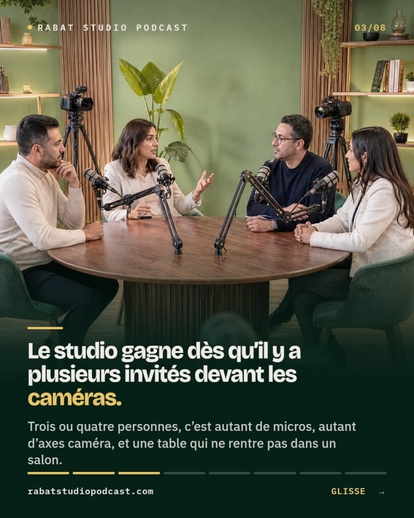 Studio podcast près de Salé : à 20 minutes, à Témara